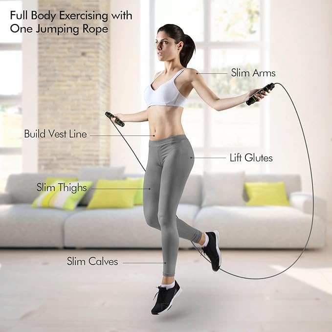 Jump Rope, Tangle-Free Rapid Speed Jumping Rope Cable