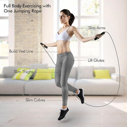Jump Rope, Tangle-Free Rapid Speed Jumping Rope Cable
