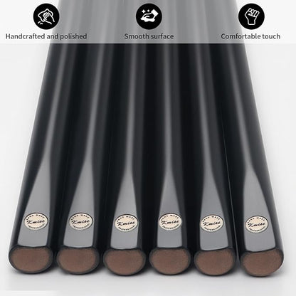Kmise Pool Cue Sticks, 41"/57??58" Hardwood Pool Cue Set of 4/6/8, 13OZ/20OZ with 13/10 MM Brass Tips, Table Billiard Cue Stick for Bar, Home, Billiard Room