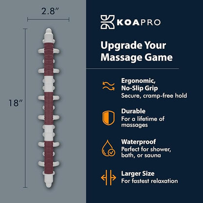 KOAPRO Facia Blaster for Cellulite and Sore Muscles – Large, Full Body Manual Trigger Point Massager for Deep Tissue Relief on Back, Neck, Legs, Myofascial Release Tool Alleviates Tension and Aches