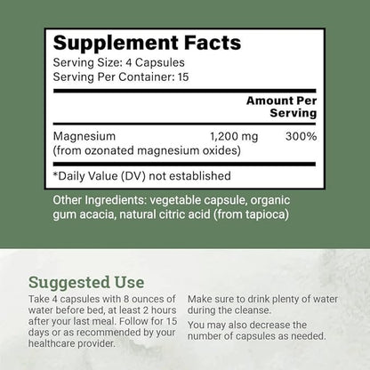 15 Day Gut Cleanse Detox For Women and Men - Vegan, Non-GMO Ingredients For Waist Loss and Constipation Relief With A 15 Day Cleanse Gut Support Without Cramping, As Seen On TikTok (60 Capsules)