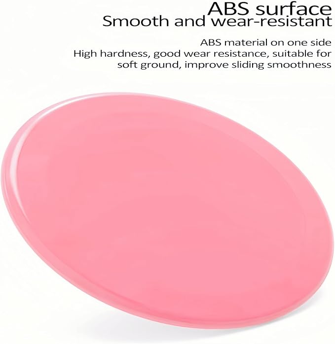 Exercise Core Sliders, Dual Sided Exercise Gliding Discs Use on Carpet or Hardwood Floors, Light and Portable, Perfect for Abdominal&Core Workouts