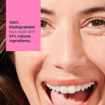 IROHA NATURE AFTERSUN Facial Mask that Nourishes & Prolongs Tan | 15 Pack | With Algae, Probiotics & Hyaluronic Acid | More Hydrated, Strengthened & Glowing Skin | Anti-Aging