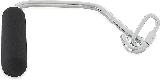 Total Gym Accessories Open Ended Chrome Grip Handles for Total Gym Home Workout Machines, Compatible for Supra, Electra, FIT, Black