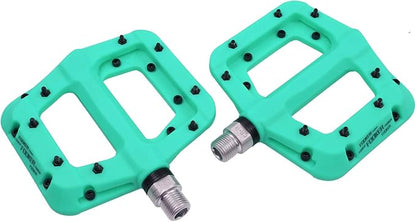 FOOKER MTB Pedals Mountain Bike Pedals 3 Bearing Non-Slip Lightweight Nylon Fiber Bicycle Platform Pedals for BMX MTB 9/16"