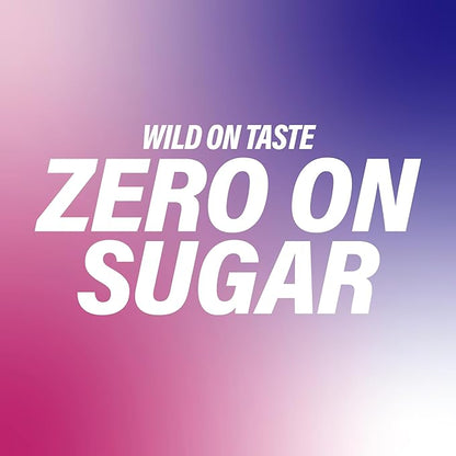 GURU ZERO SUGAR Wild Berry Organic Energy Drink with Plant Based Natural Caffeine from Green Tea, Coconut Water, Prebiotic, Zero Added Sugars, Gluten Free & Vegan, Pre Workout, 140MG Caffeine, 12 Oz (Pack of 24)