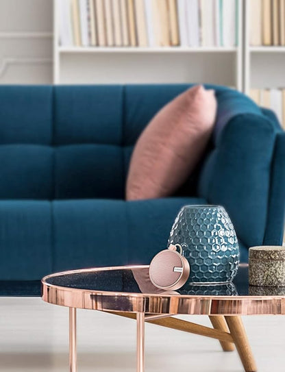 INSMY C12 IPX7 Waterproof Shower Bluetooth Speaker, Portable Small Speaker, Speakers Bluetooth Wireless Loud Clear Sound Support TF Card Suction Cup for Outdoor Kayak Canoe Beach Gift (Cashmere Pink)