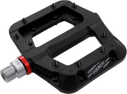 FOOKER MTB Pedals Mountain Bike Pedals 3 Bearing Non-Slip Lightweight Nylon Fiber Bicycle Platform Pedals for BMX MTB 9/16"