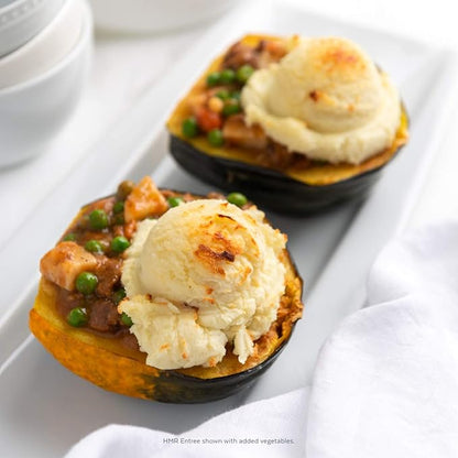 HMR Vegetable Stew with Beef Entrée | Pre-packaged Lunch or Dinner to Support Weight Loss | Ready to Eat | 13g of Protein | Low Calorie Food | 8oz Serving per Meal | Pack of 6