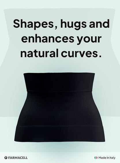 Farmacell Waist Trainer for Women 605 Made in Italy - Seamless Shapewear Tummy Control - Slimming Corset Shapewear