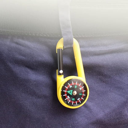 12Pcs Carabiner Compass for Kids Compass Hiking Mini
