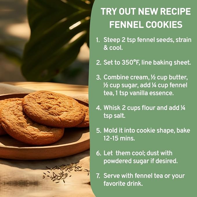 HANDPICK, Fennel Tea Bags (100 Herbal Tea Bags) Caffeine Free, Gluten Free & Non GMO | Round Eco Conscious Teabags | Smooth & Sweet