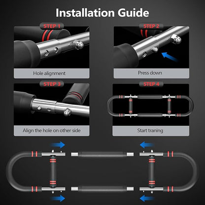 2025 New Twister Arm Trainer - Adjustable Chest Workout Equipment for Men, Professional Arm and Chest Muscle Trainer, Portable Upper Body Workout Machine for Shoulder Forearms Strength Training