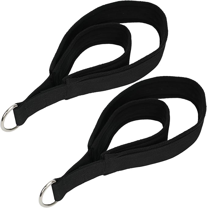 Pilates Straps Soft Padded 1 Pair Double Loop Straps D-Ring for Reformer Home Gym Workout Accessories Fitness Yoga Exercise