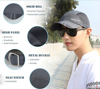 ELLEWIN Baseball Cap Running Hat Golf Hats Men Pickleball Quick Dry Caps Hat for Men and Women Sun Protection