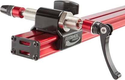 FEEDBACK SPORTS | Sprint Bike Repair Stand | Compact Bicycle Workstand W/Tripod Base | 360-Degree Rotation | Dropout Style Mount | Red