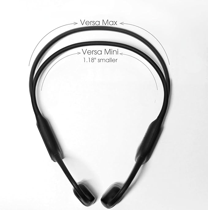 FlowMotion Versa Open-Ear Swimming Headphones Bluetooth Bone Conduction Headphones, 32GB MP3 Player, IP68 Waterproof, Secure Fit for Workouts, Running, Swimming, Cycling, Gym, Built-in Microphone