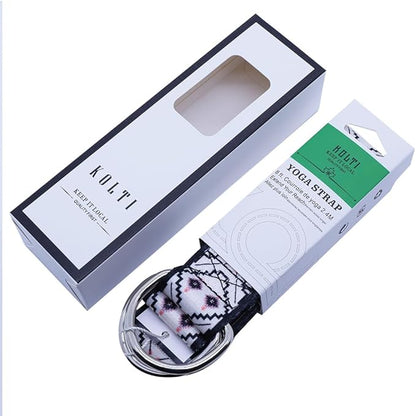 Yoga Exercise Adjustable Straps 8FT with Durable D-Ring for Pilates & Gym Workouts | Hold Poses, Stretch, Improve Flexibility & Maintain Balance