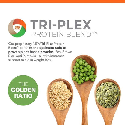 310 Nutrition Organic All-In-One Meal Replacement Shake Powder - Plant-Based Protein Smoothie Blend w/Fiber, Probiotics & Adaptogens - Low Carb, Vegan, Keto & Paleo - Vanilla - 14 Servings