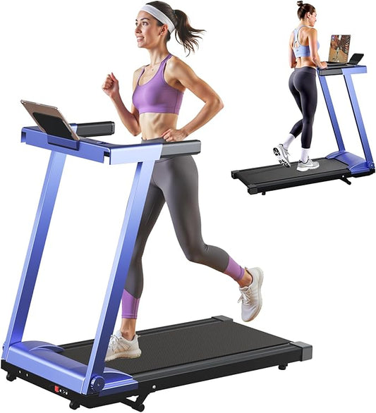 Treadmills for Home, 4-in-1 Foldable Treadmill with Incline, 300 LBS Capacity Running Treadmills for Home Small Spaces with Handles, 3.0 HP Folding Treadmill with Smart APP
