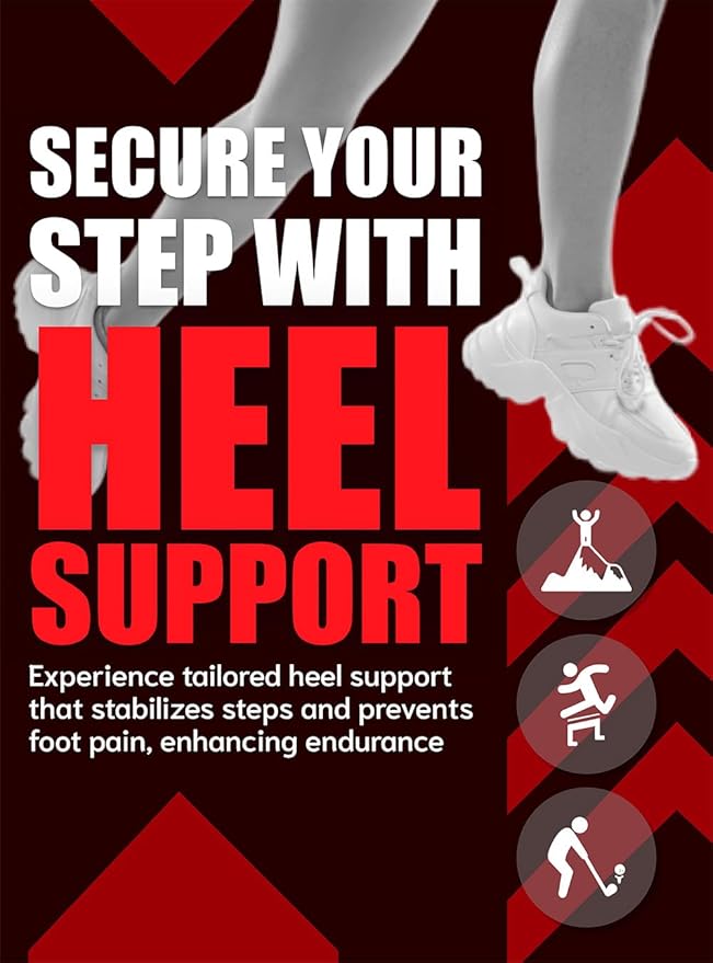 Flex Fit Sport Insoles - Medium Arch Support Inserts - Running Insoles for Sneackers - Shoe Inserts for Men and Women (Red, M)