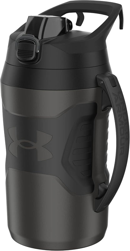 Under Armour Half Gallon Water Bottle Insulated, 64oz Insulated Water Bottle with Handle, Sports Water Jug, Fence Hook, Leak Resistant, for Baseball, Football & More