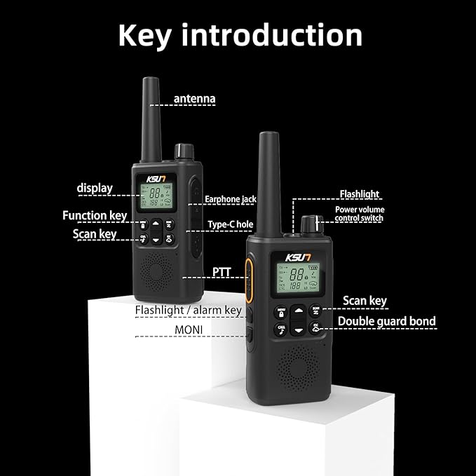 1 Pack Walkie Talkies GZ30 Two-Way Trip（1 Pack）
