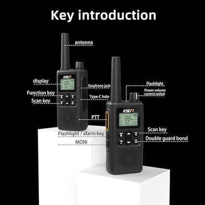1 Pack Walkie Talkies GZ30 Two-Way Trip（1 Pack）