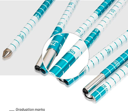 G2 GO2GEHTER 7075 Aluminum Alloy 270cm Backcountry Avalanche Rescue Probe with Storage Bag, Folding Design, Easy to Storage and Carry (3 Color Available)