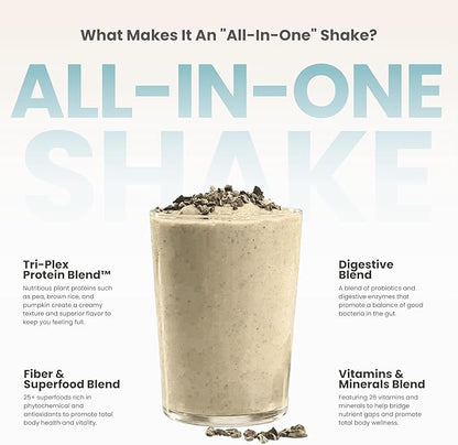 310 Nutrition All-In-One Meal Replacement Shake Powder - Plant-Based Protein Smoothie Blend w/High Fiber, Probiotics & Adaptogens - Low Carb, Vegan, Keto & Paleo Friendly - Tropical Coconut - 14 Srv