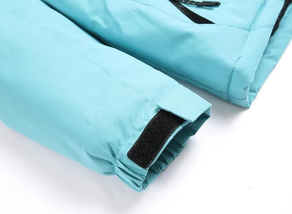 Keevoom Girl's Ski Jacket Winter Warm Thick Snow Coat Windproof Kids Outdoor Hooded Jackets