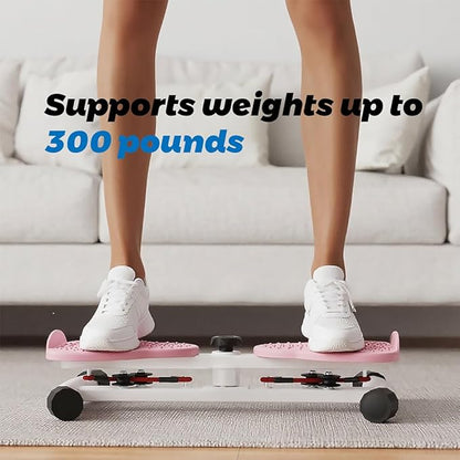 Exercise Twist Boards,Waist Twister Machine Exercise,Balance Board for Foot Massage and Weight Loss(Pink)