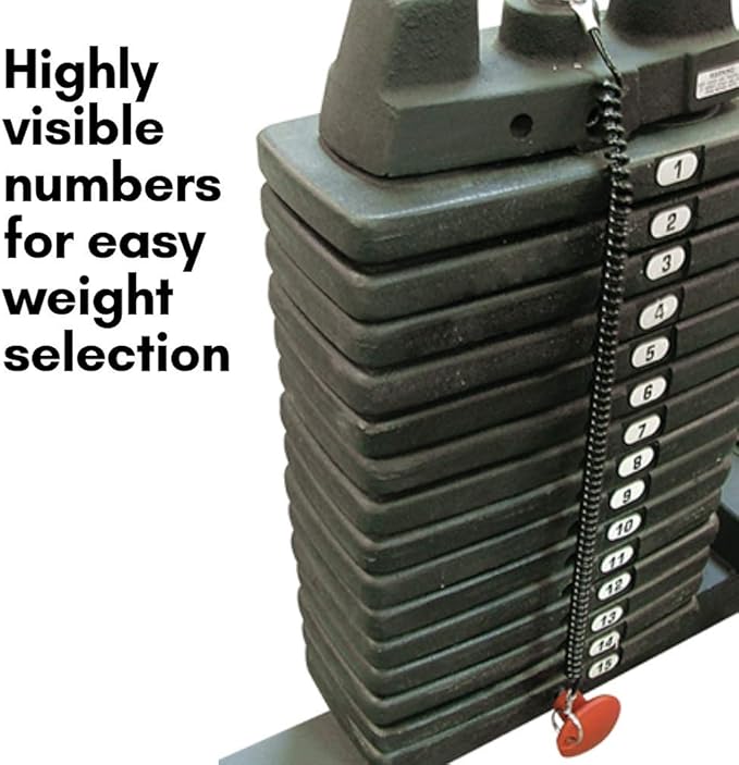 Body-Solid Tools (SP150)150 lb. Selectorized Weight Stack, Only Compatible with Body-Solid Selectorized Weight Stacks