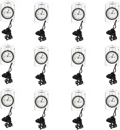 12 pcs Orienteering Compass