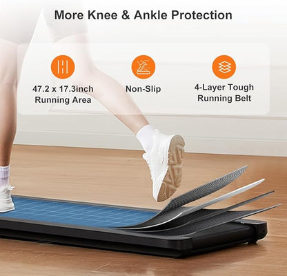 WALKINGPAD MC11 Folding Treadmill for Home, Extended Belt, Compact Running Machine with 7.5 mph Max Speed, No Assembly Needed