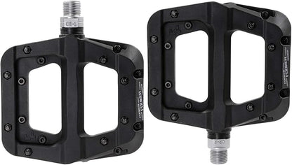 FOOKER MTB Pedals Mountain Bike Pedals 3 Bearing Non-Slip Lightweight Nylon Fiber Bicycle Platform Pedals for BMX MTB 9/16"