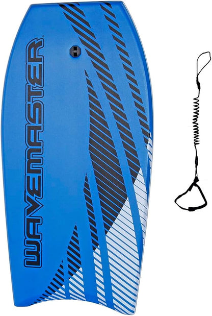 44 inch Body Board Ultimate Wavemaster Pro Bodyboard, Super EPS Core with Pro Quality Wrist Leash