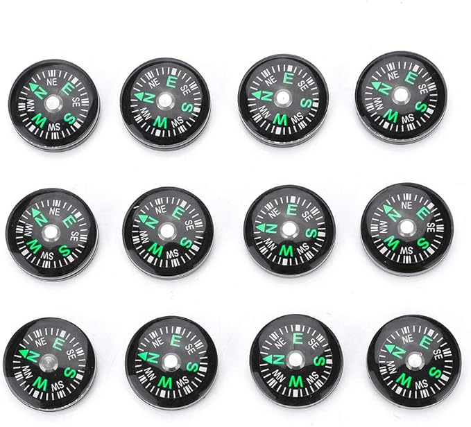 12PCS Button, Mini Pocket Paracord Bracelet Liquid Filled