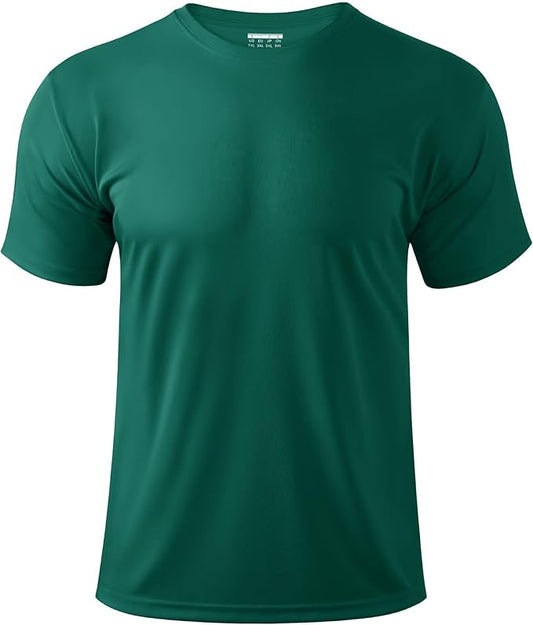 Boladeci Men's Swim Shirt Short Sleeve UPF 50+ Sun Protection SPF UV Moisture Wicking Lightweight Quick Dry Rash Guard