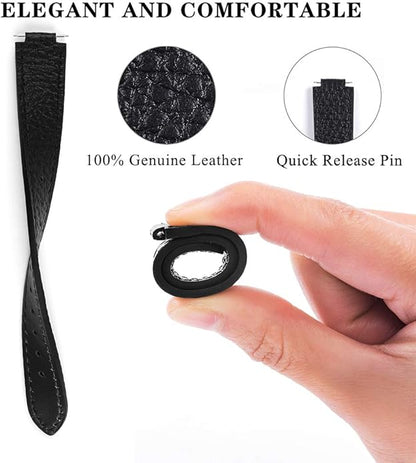 Leather Bands Compatible for Fitbit Inspire 3/2, Classic Wristbands Accessories Strap Replacement Band for Fitbit Inspire 3 Fitness Tracker Women Men