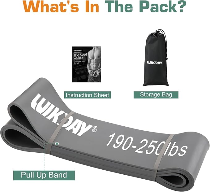 Resistance Bands for Working Out, Exercise Bands, Workout Bands, Pull Up Assistance Bands for Body Stretching Training Physical Therapy Muscle Training for Men & Women