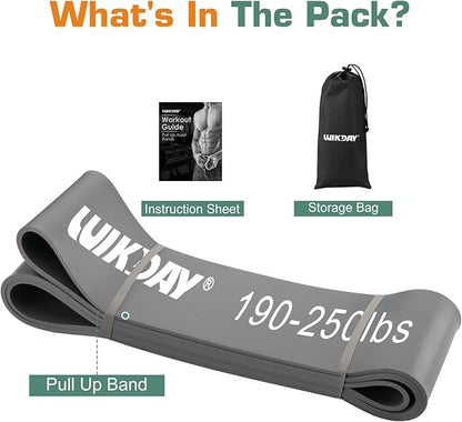 Resistance Bands for Working Out, Exercise Bands, Workout Bands, Pull Up Assistance Bands for Body Stretching Training Physical Therapy Muscle Training for Men & Women