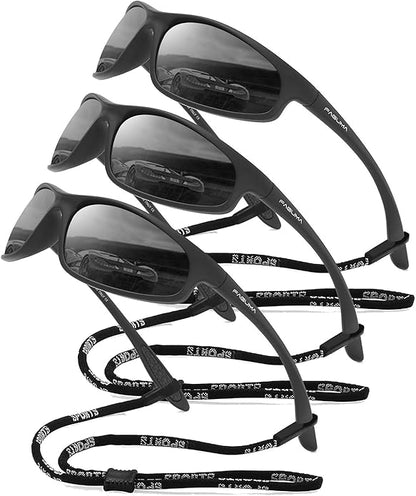 FAGUMA Polarized Sports Sunglasses For Men Cycling Driving Fishing UV400 Protection