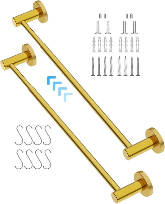 2 Pack Adjustable 16 to 27.6 Inch Single SUS304 Stainless 1" Diameter