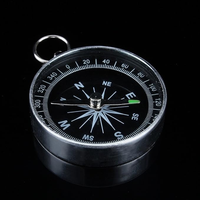 10pcs Compass Aluminum Edge Pocket Size Waterproof Compass