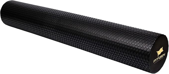 FitNation Foam Roller – High-Density Foam Muscle Roller – Textured Foam Rollers for Muscle Massage, Stretching, Pilates, Yoga
