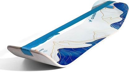 GIBBON SlackBoard - GiBoard Balance Board Kids & Adults - Slackline Balance Trainer - Slack Board Core Workout Equipment Home Gym Training - Standing Desk Exercise - Yoga, Agility, Pilates & More