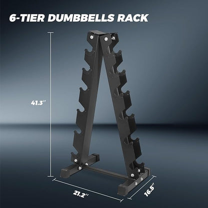 RITFIT 300/350/450/650/180/200/210 LB Rubber Hex Dumbbells Set with Optional Dumbbell Rack, Multi Weight Set to Choose, Ideal for Home Gym and Fitness