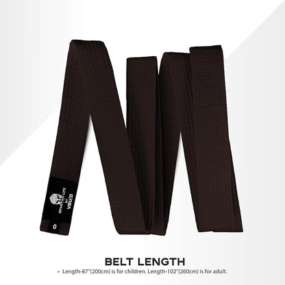 Karate Belt, All-Purpose Martial Arts Belt, Judo, Taekwondo Belt, Durable MMA Color Rank TKD Belt Size 0-6.