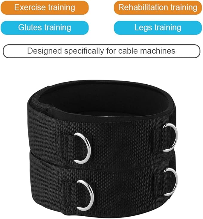 1 Pair Thigh Strap Neoprene Padded Fitness Legs Cuff Adjustable Strength Training Accessories Speed Exercise for Taekwondo Football Running